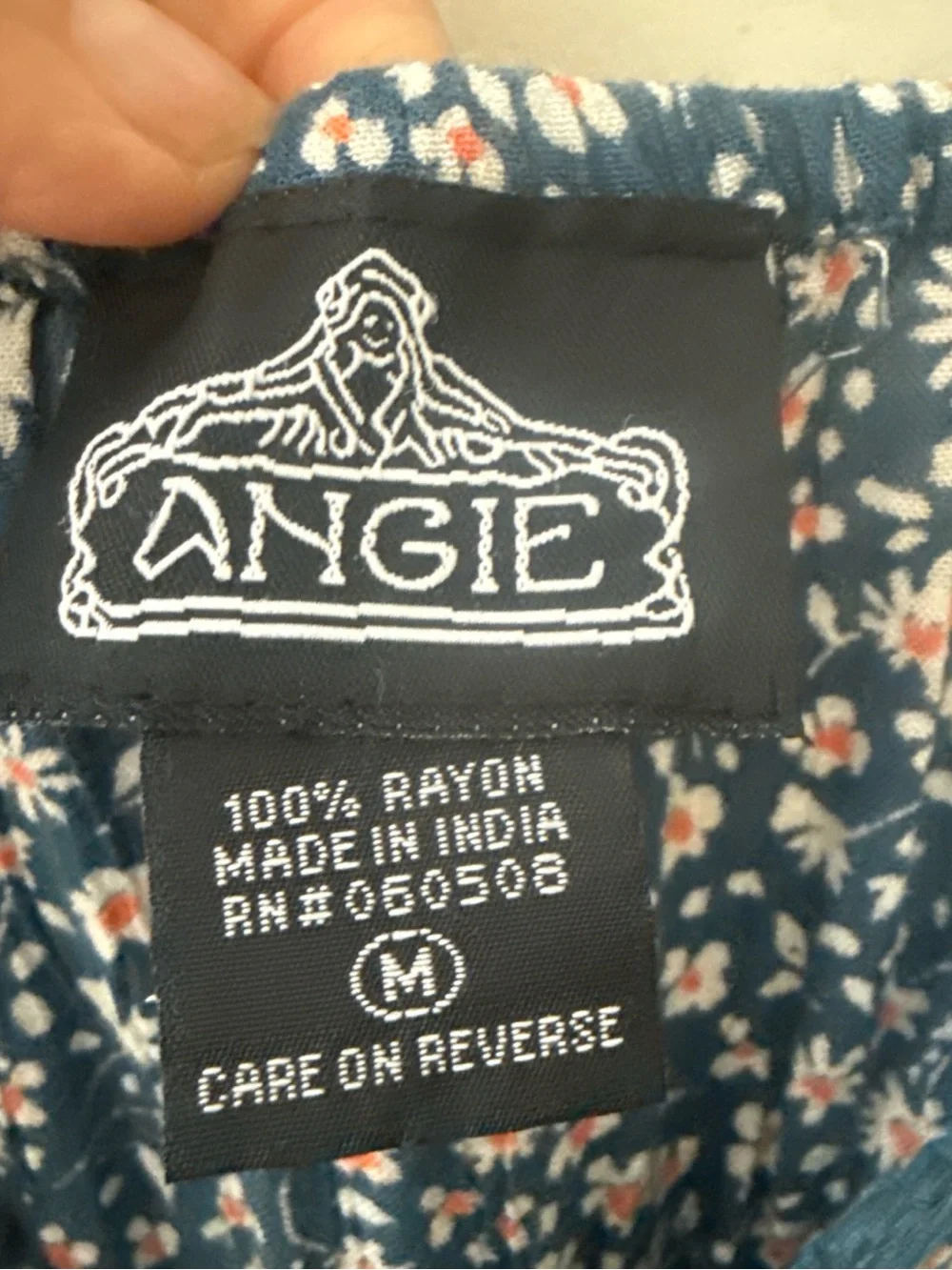 Angie Navy Floral Romper with Accents Colors Romper - Picture 5 of 6